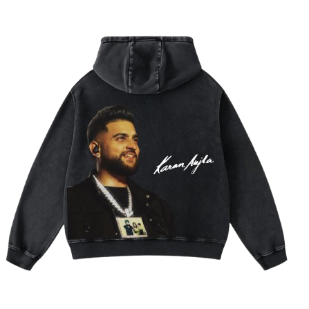 Karan Aujla Inspired Graphic Hoodie – Oversized Punjabi Streetwear