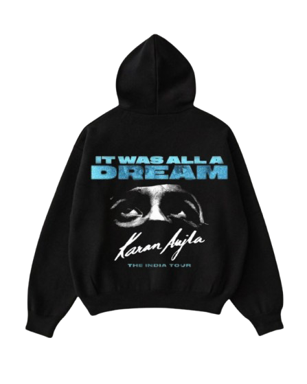 It Was All a Dream – Karan Aujla Premium Oversized Tour Graphic Hoodie