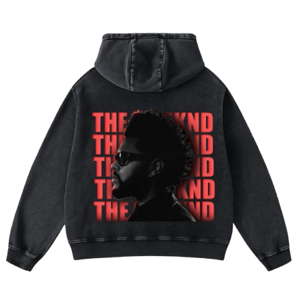 The Weeknd Oversized Artist-Inspired Streetwear Hoodie