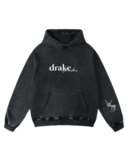 Drake Portrait Print Hoodie
