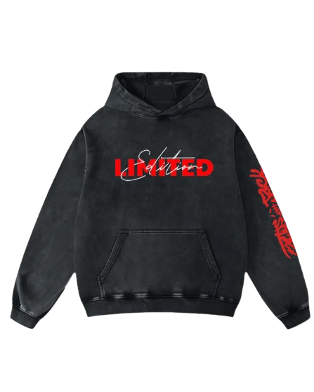 Limited Edition Utopia Inspired Red Graphic Oversized Hoodie
