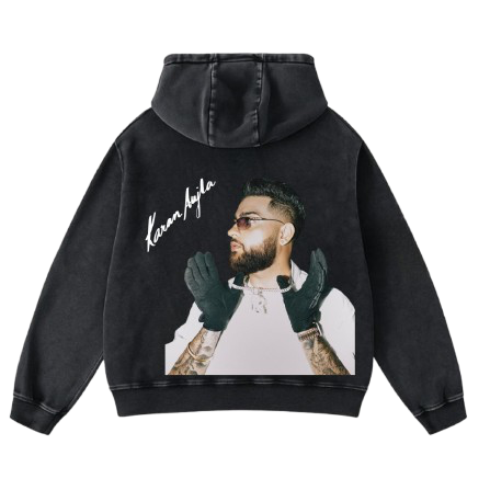 P-POP CULTURE Karan Aujla Graphic Hoodie