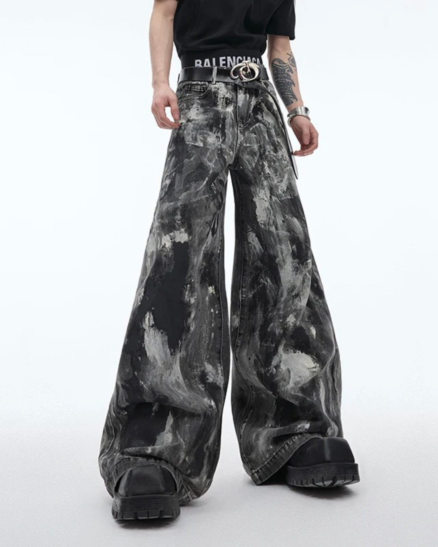 Phantom Flare Denim Pants
