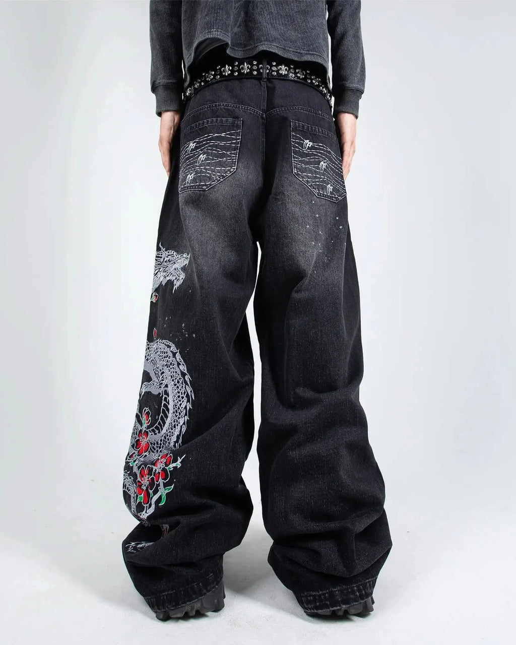 Night Serpent Denim Pants