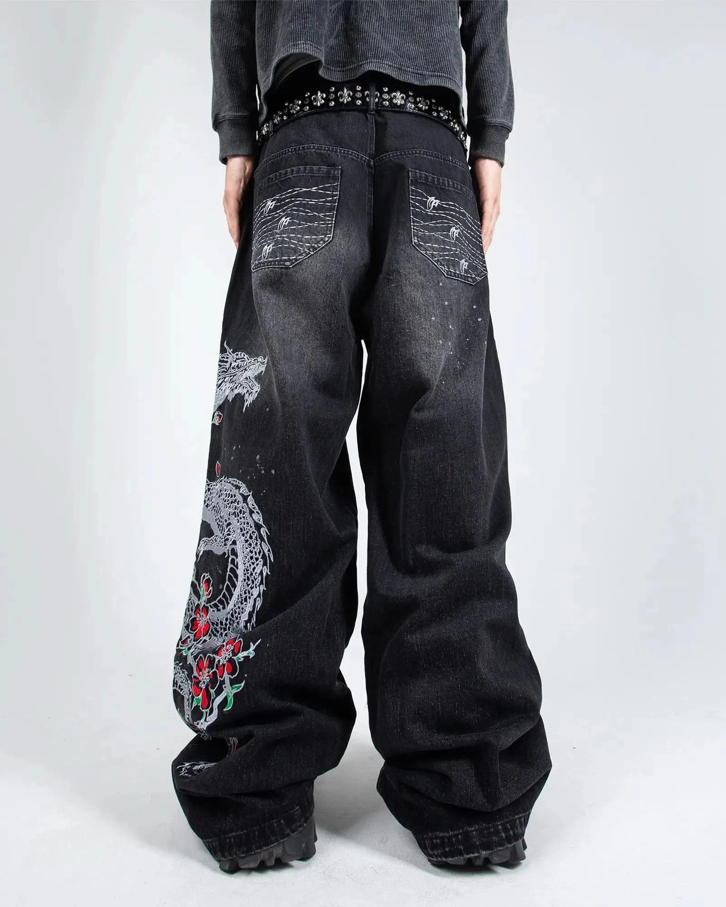Night Serpent Denim Pants