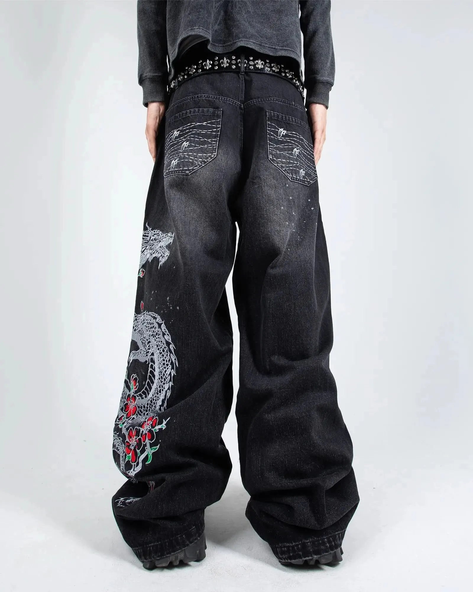 Night Serpent Denim Pants