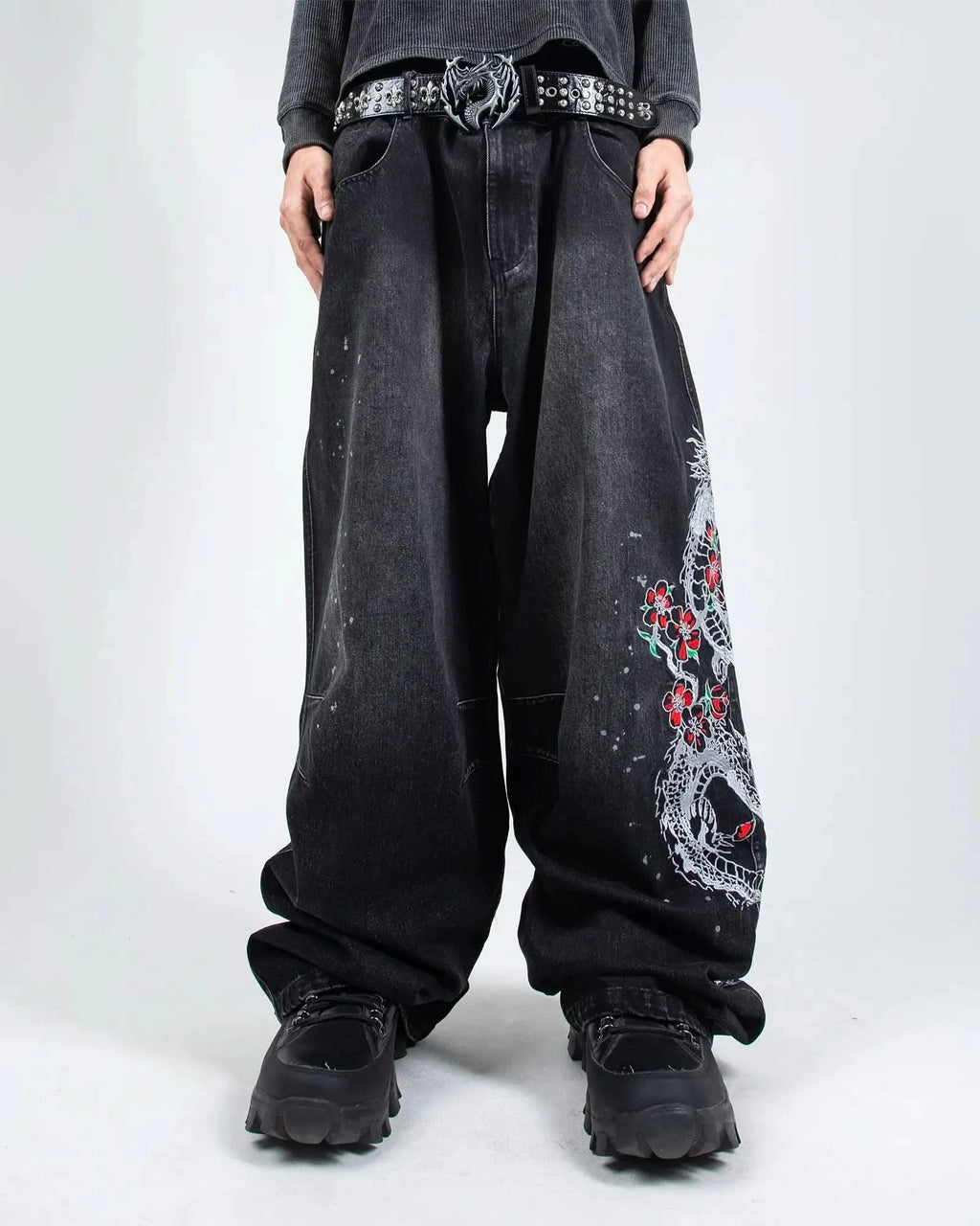 Night Serpent Denim Pants