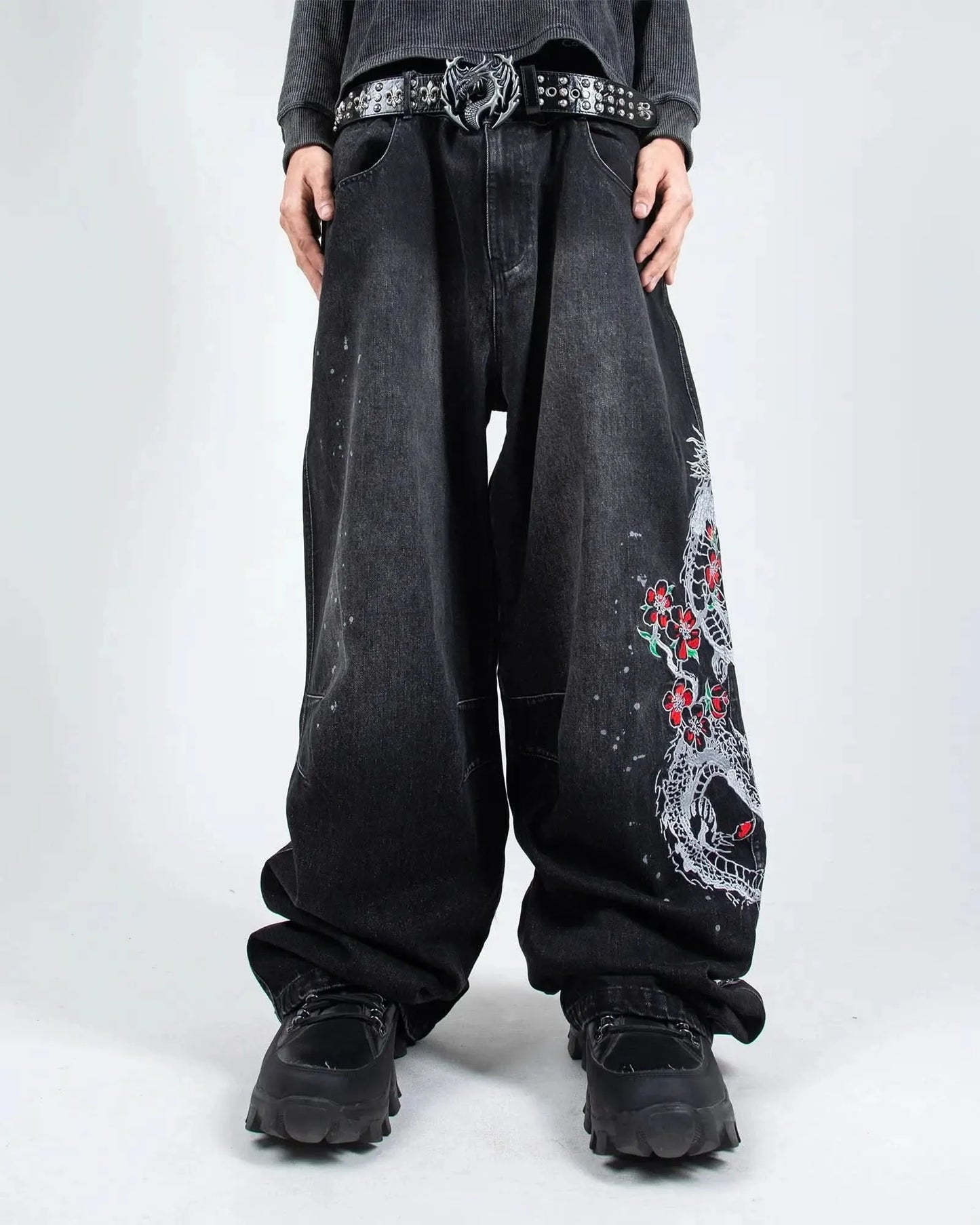 Night Serpent Denim Pants