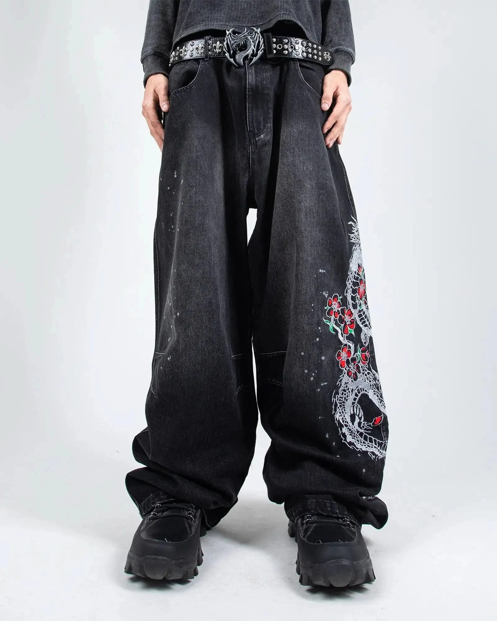 Night Serpent Denim Pants